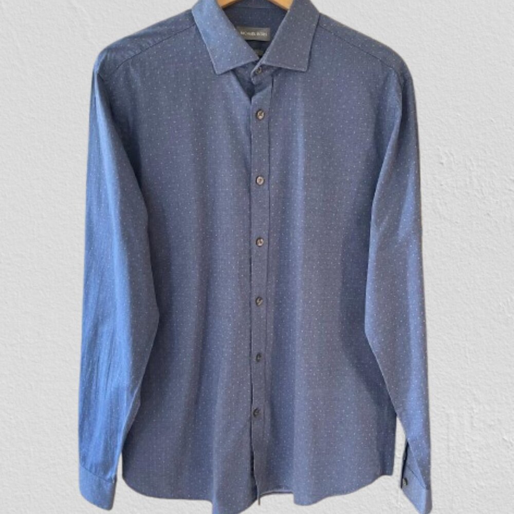 Michael Kors Slim Fit Men's Long Sleeve Shirt
